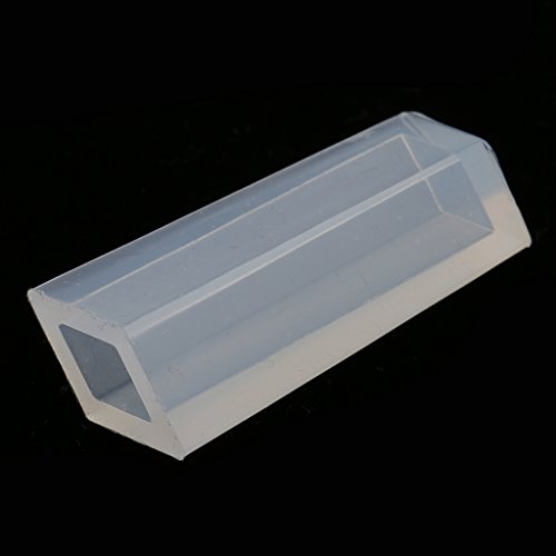 MagiDeal 1 Stück Silikon Anhänger Form Schmuck Silikonform Schmuckgießform Gießform für Schmuck Herstellung Handwerk – Klar4, 5x2cm - 5