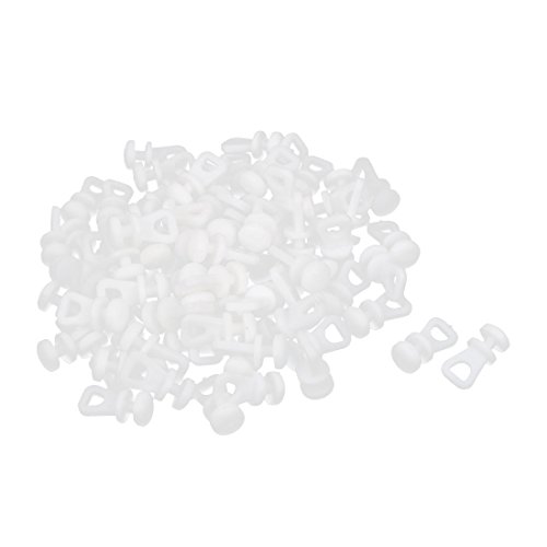 Preisvergleich Produktbild Kunststoff Fenster Vorhangschiene schieben Räder Rolle Laufrolle Weiß 80Stück