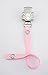 Girls pacifier soother dummy holder clip {baby pink polka dots -teddy bear}