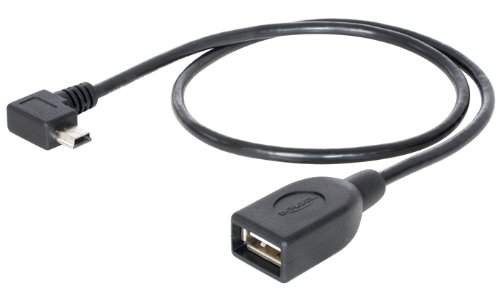 DELOCK Kabel USB mini St 90G gew. > USB-A Bu OTG 50cm