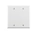 Produktbild Leviton 88025 2-Gang No Device Blank Wallplate, Standard Size, Thermoset, Box Mount, White by Leviton