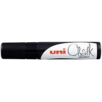Pennarello Per Finestre Faber-Castell UNI CHALK - Punta Tonda 0.9-1.3mm, Nero, Cancellabile