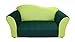 Rosenberry Rooms Fantasy Furniture Microsuede Wave Sofa, Green