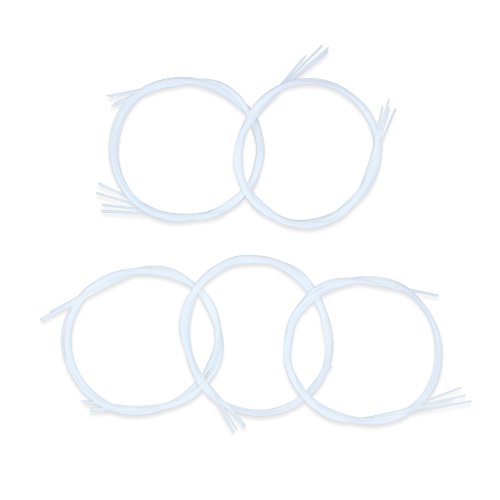 Preisvergleich Produktbild ETGtek(TM) 5packs Nylon Saiten für Ukulele Gitarre (4er Pack, weiß)