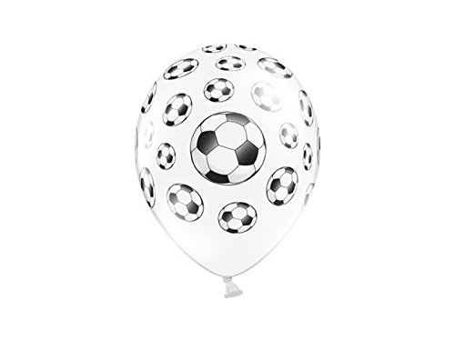 BUDILA® 10 grosse Luftballons Fussball ca. 110cm Umfang heliumgeeignet