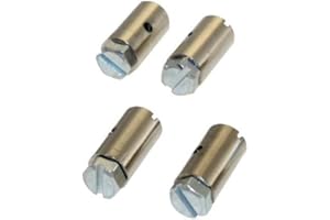 CITOMERX 4x Bowdenzug Schraubnippel Klemmnippel 8x15 mm kompatibel mit Puch Hercules Kreidler Zündapp Mofa Moped Mokick