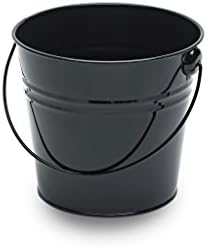 Medium Black Metal Bucket