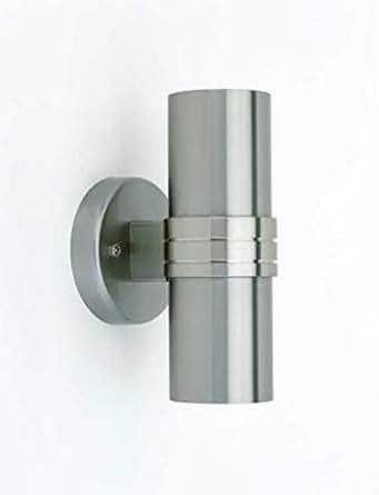 Außenlampe Außenleuchte mit Dämmerungsschalter up & down Edelstahl LED