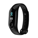 CricTeQleap Smart Watch, Sport Blutdruck Herzfrequenz Smart Watch Armband Armband Fitness Tracker Black