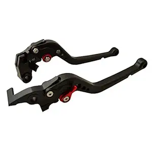 PA World 6 Position Adjustable Brake Clutch Lever (Black) Type-04 for R15 V3 Only (Set of 2)