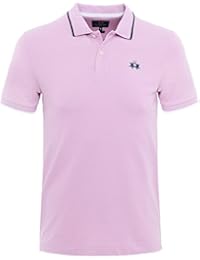 La Martina Hombres Slim Fit Camisa Polo de Piqué Mendez Color de Rosa