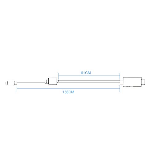 Lenuo 8 pin 2M Kabel für iPhone 6 6S 5S 5 HDMI HDTV AV Adapter auf HDMI 1080p Stecker 6,56ft Apple Lighting cable zum HDMI (golden) - 5