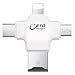 Produktbild Mele Multi-Function SuperSpeed 4-in-1 Portable SD Card Reader Reader für iPhone/ipad/Smartphones/PC/Android, Memory-Card-Reader mit Blitz, USB Typ C, USB 4 Interfac,White