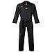 Produktbild Mooto Korea Taekwondo BS4.5 Farbe Uniform 3 Farben (Schwarz, Rot, Blau) TKD MMA Kampfkunst Karate Hapkido Judo JIU-Jitsu (190(Höhe: 190~199cm)(6.23~6.53ft), 1. Schwarz)