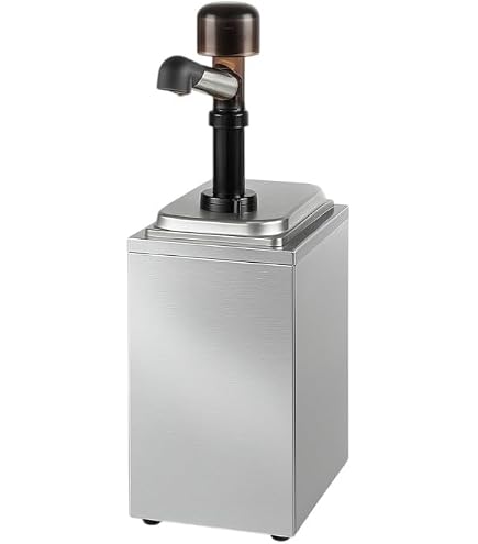 Distributeur De Sauces HENDI Avec Pompe 2,5L - Dosage Précis 20ml, Sans BPA, Idéal Restaurants, Buffets Et Snacks (Rouge)