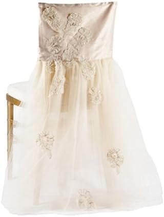 Wildflower Linen Giselle Chiavari Chair Sleeve, Champagne