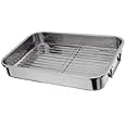 Extra Large Size 42X31CM Stainless Steel Roasting Tray with Grill by Prima