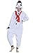 Produktbild Unisex Kigurumi Jumpsuit Tier Pyjamas Kostüm Fasching Onesie Damen Herren Karneval Cosplay Nachtwäsche, Schneemann