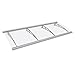 Produktbild Schulte Vordach Überdachung Haustürvordach 240x90cm Polycarbonat klar Edelstahl matt Pultbogenvordach