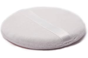 martini SPA - Make Up - Disco grande de algodón para polvos, color blanco, 10 x 10 x 0,5 cm, 11 g, 1 unidad