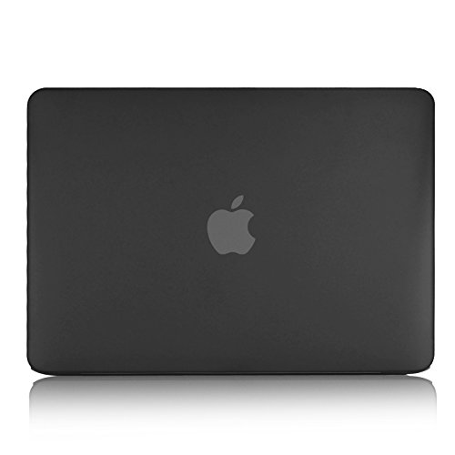 JAMMYLIZARD | Shell Cover für [ MacBook Pro 13.3" mit Retina A1502 / A1425 ] Zweiteilige Gummierte Hülle, SCHWARZ Matt