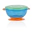 Nuby Stackable Suction Bowl with Lid (Pack of 3, Multi-Coloured)