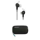 Bose QuietComfort 20 Ecouteurs à réduction de bruits pour appareils Samsung et Android Noir + Étui de transport pour casque QuietComfort 20 Noir