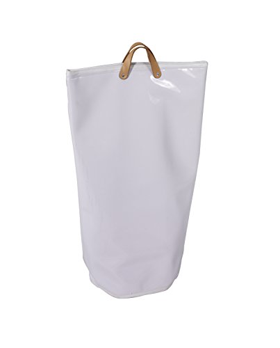 Wäschesammler Bad Wäschetaschen Lack weiß Wäschebeutel Wäschesack Wäschekorb Multifunktionstasche Weiß, 50x70h