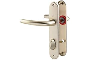 Poignée sur plaque champagne - Condamnation - 186 mm - San Diego - Hoppe et cie