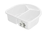 Contenido: 1x Rotho Babydesign Bella Bambina Lavabo, Capacidad: 4 l, Talla: 30 x 28 x 10 cm, Material: Polipropeno Plástico, Diseño: Modern Elephants, Color: Blanco, Art. No.: 2000060001C