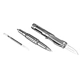 ▶ Pluma multifuncional - Combinamos perfectamente las herramientas EDC más necesarias en una pluma táctica compacta, robusta, bien diseñada y bien diseñada.Encontrará: un cabezal de rotura de cristal de primera calidad, un excelente bolígrafo de escritura y un cabezal multi-herramienta.