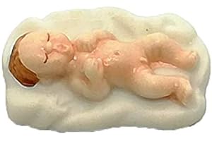 FABOLAND Une façon Originale pour annoncer l'arrivée d'un Enfant - Une fève C'est Un garçon - couffin Blanc - FB005