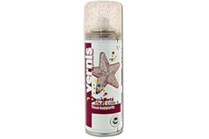 CTOP - Loisir créatif - Flacon aérosol 125 ML «Vernis pailletté Multicolore»