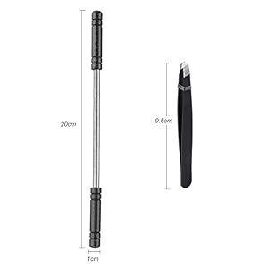 Spring Facial Epilator and 1 Stainless Steel Eyebrow Tweezers Facial Roller Bar Epilator Remove Unwanted Facial Hair… - Image 7
