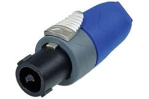 NEUTRIK NL2FX Connecteur audio pour haut-parleur/haut-parleur, type mandrin, NL2, prise, 2 contacts, support de câble (10 pièces)