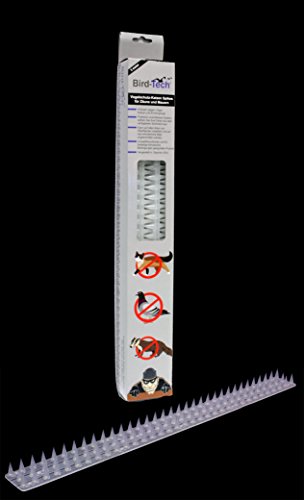 5 Meter Vogelschutz-Katzen Spikes für Zäune und Mauern (Transparent) - 5