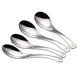 cierto cucharón o cuchara grande de palo 4. incluyendo: cuchara de la comida de los niños * 2 cuchara adulta de la comida * 2,