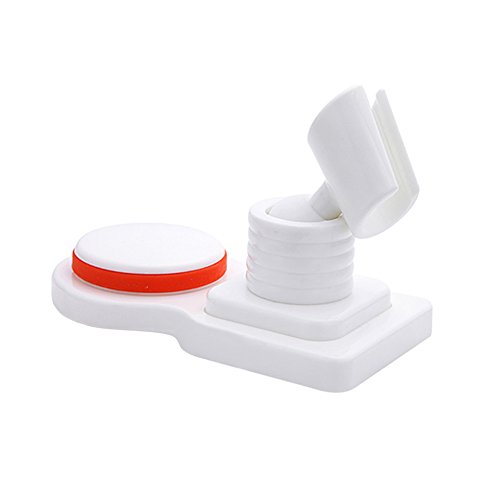 labkiss Verstellbare Duschkopf Halterung, Super starken Vakuum Saugnapf Hand Held Dusche Halterung, wiederverwendbar, wasserdicht, Heavy Duty, 360 Drehen, Wandhalterung Duschkopf Halterung für Badezimmer Waschraum-, weiß - 2