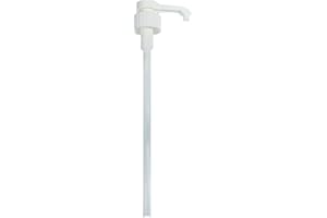 Gunky Monkey 5L Pump Dispenser for 5 Litre Container. 38mm Twist Lock 5 Ltr Pump Dispenser. 4ml Dose for Hand Sanitiser, Antibacterial Soap, Shampoo. Pelican Pump with long Tube. White