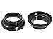 Produktbild KHE NECO BMX untere-obere Steuersatz Lagerschalen 1 1/8" 28,6mm 64g schwarz - P2 51-1