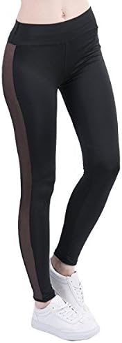 LGZOOT Women's Sports Fitness Leggings Quick-drying Yarn Girdle Yoga Pants,Black-S