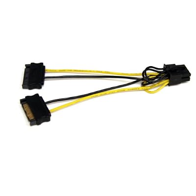 StarTech.com 6in SATA Power to 8 Pin PCI Express Video Card Power Cable Adapter - SATA to 8 pin PCIe power
