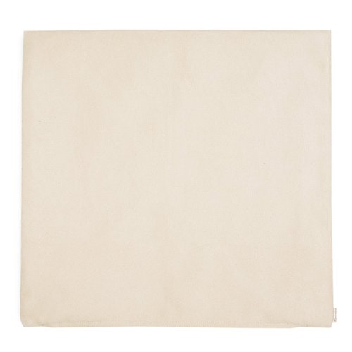 Kissenhülle Alcantara Imitat quadratisch 60 cm x 60 cm Creme - 2