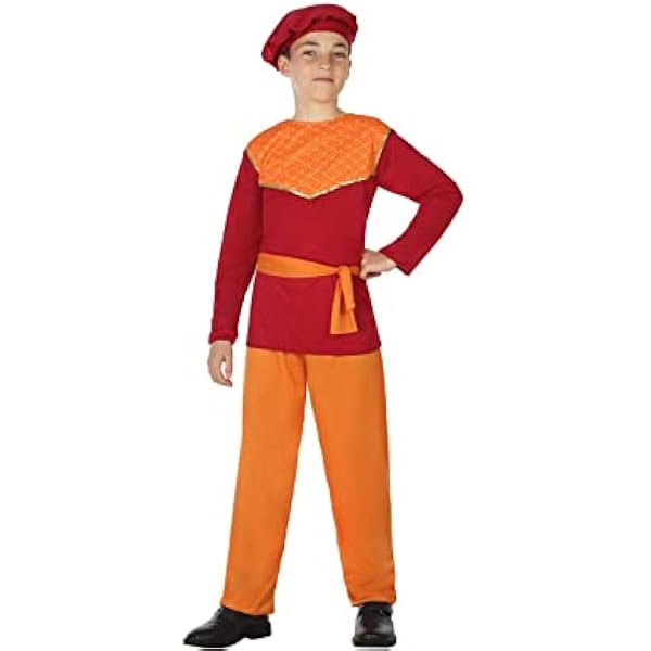 ATOSA Weihnachtskostüm Für Kinder 10–12 Jahre – 4-teiliges Set Mit Hose, Hemd, Gürtel & Mütze