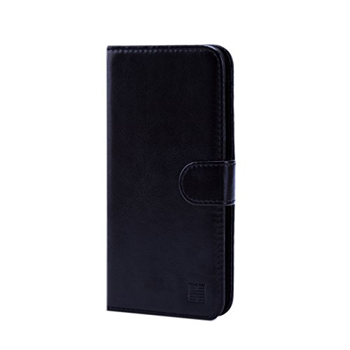 32nd   Funda Flip Carcasa de Piel Tipo Billetera para HTC Desire 825 con Tapa y Cierre Magn  tico y Tarjetero - Negro