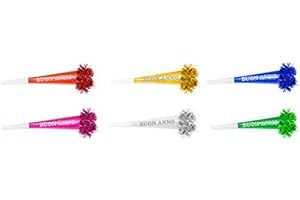 PARTY Confezione da 12 Trombette Colorate Buon Anno Accessori Feste Capodanno CO. …