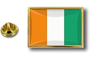 AKACHAFACTORY Akacha pins pin Badge pin's Metal Pince Papillon Drapeau Cote D'Ivoire ivoirien