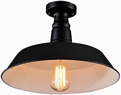 YMXLJF Ceiling Lighting Loft Industrial Style Vintage Ceiling Light Walkway Staircase Balcony Entry Restaurant Black E27 Chandelier