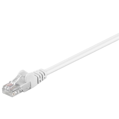 Goobay CAT5e UTP Netzwerkkabel (2x RJ45, 5m) weiß