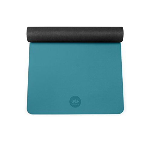 Lotuscrafts Yogamatte PURE – extrem rutschfest PU-Oberfläche – ökologisch aus Naturkautschuk -ideal für Hot Yoga und Ashtanga Yoga – extra breit (65 cm) - 2
